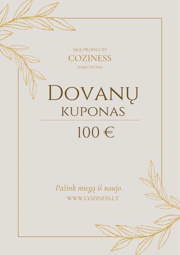 Elektroninis Dovanų Kuponas 100€