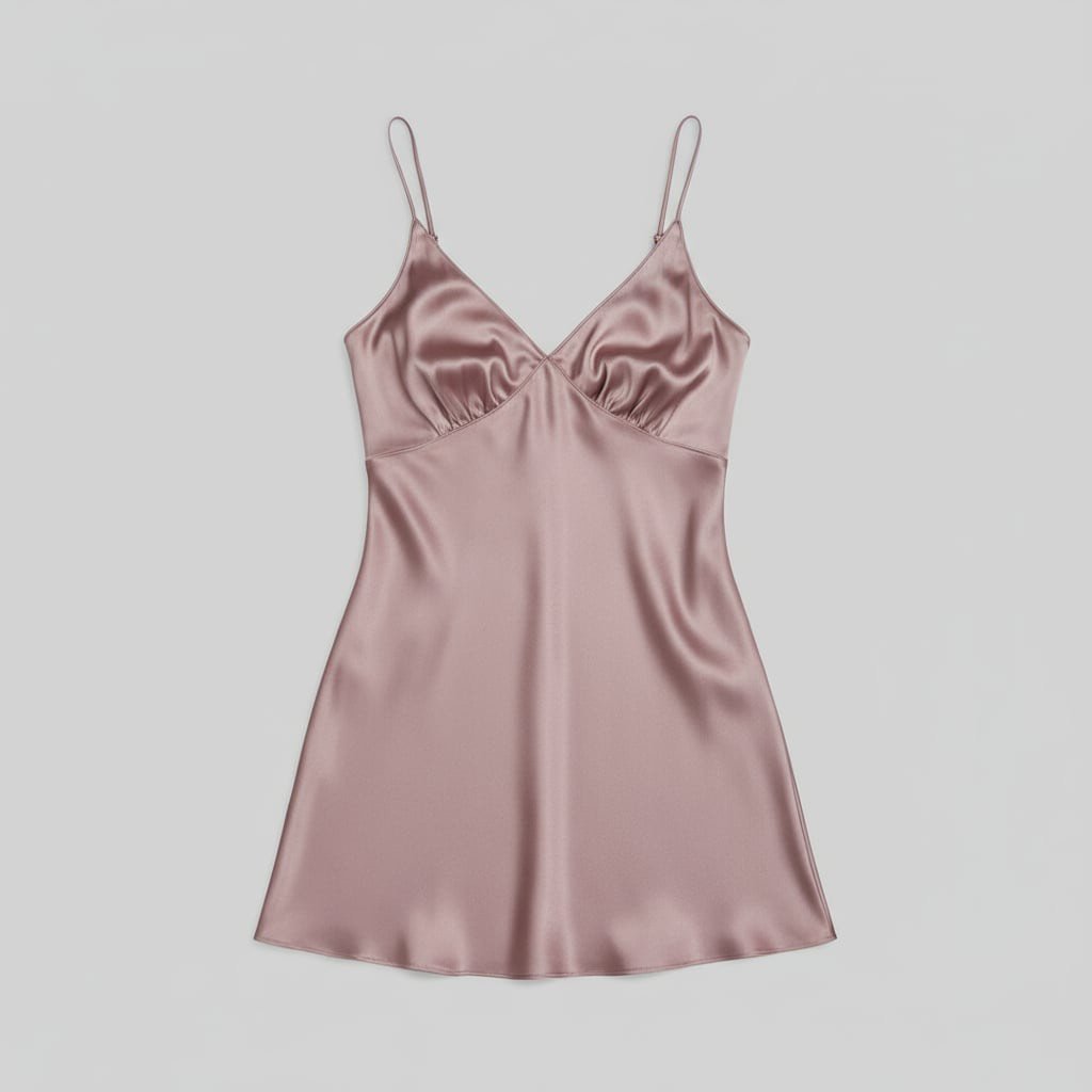 Rožiniai šilkiniai naktiniai - Image 2